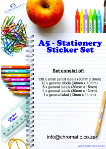 A5 Stationery Stickers